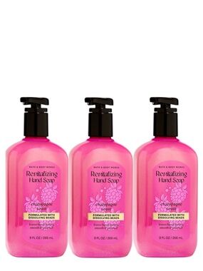 Bath & Body Works Champagne Toast
Revitalizing Gel Hand Soap x 3